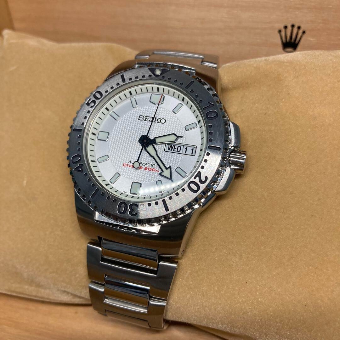 Rare Seiko White Knight Diver 7S26-01X0 from Japan☆ | eBay 