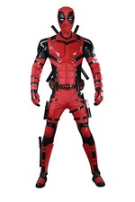 Deadpool 3 Wade Wilson Cosplay Costume Jumpsuit Mask Outfits Handmade Halloween