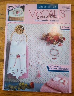 McCalls Create Romantic Roses Counted Cross Stitch #14087 bath & bed decor