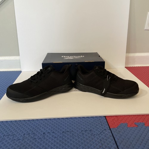 Reebok Mens Black Mesh Oxfords 