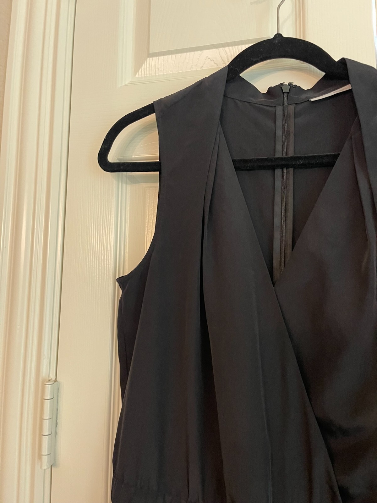 Halogen Collared Jumpsuit Black Medium Blouson Wa… - image 6