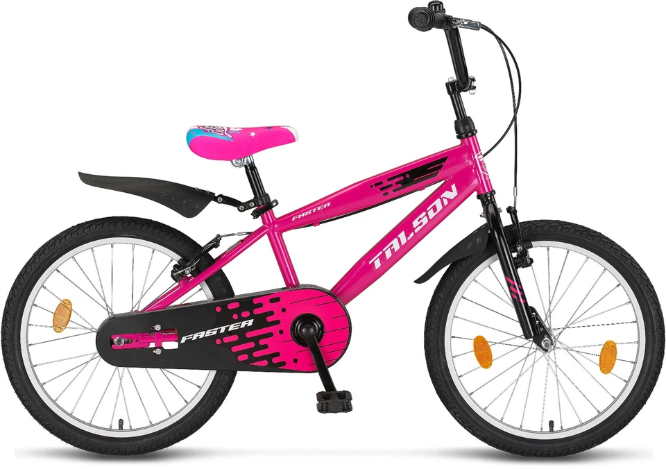 20 Zoll Kinderfahrrad inkl. Klingel, Reflektoren und Zubehör Mädchen Rosa