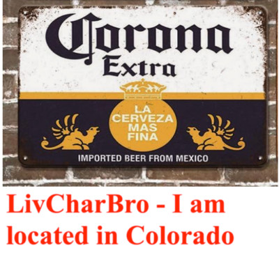 Corona Extra Beer Metal Tin Sign 8x12  Bar Wall Art Garage Man Cave