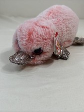 Ty Beanie Boos Wilma Pink Platypus 9" Plush Glitter Eyes Pre-Owned