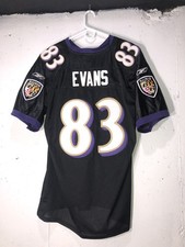 NWT RARE 2011 Lee Evans #83 BALTIMORE RAVENS Black REEBOK NFL Jersey Men’s 52 **