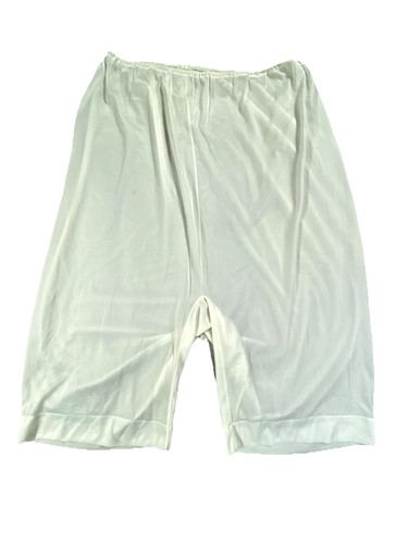 Vintage Van Raalte Slendares Long Pettipants Womens Small White Pull On Lingerie