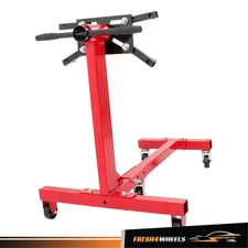 Rotating Engine Stand 1500lbs Folding Motor Hoist Dolly w/360° Adjustable Head