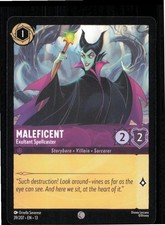 Maleficent - Exultant Spellcaster 39/204 Common Attack of the Vine Lorcana NM
