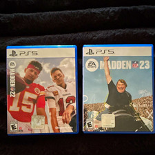 EA Sports Madden NFL 22 23 Lot 2 Discs for Sony PlayStation 5 PS5