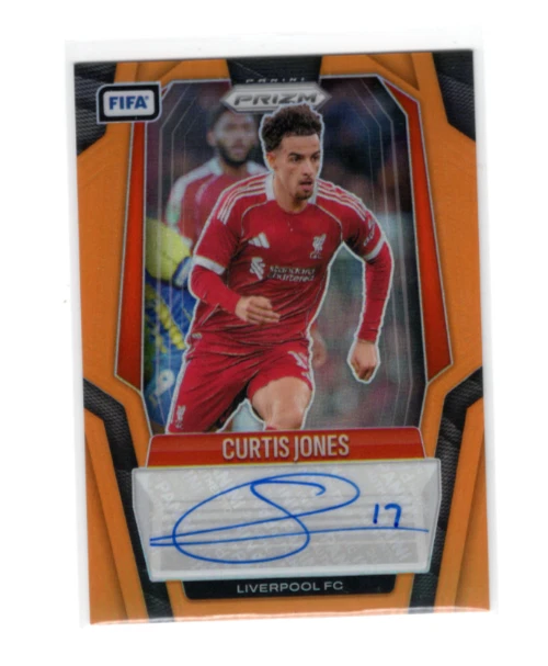 2025-26 Panini Prizm FIFA - Curtis Jones - Signatures Orange Prizm Liverpool /25