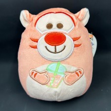 Squishmallows Tigger Disney Plush 5 Inch Orange Boba Tea NEW