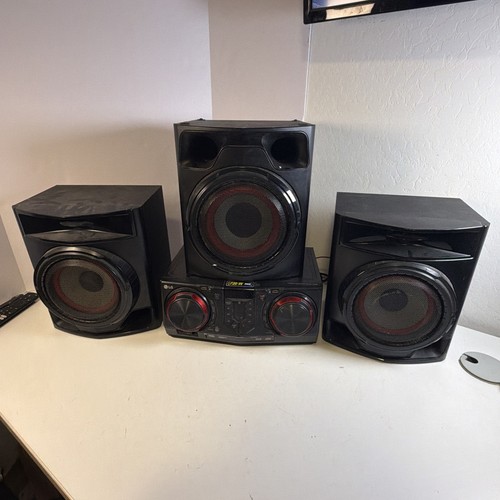 LG XBOOM CJ45 Mini Hi-Fi Stereo System CD USB AUX-In Bluetooth Karaoke Party