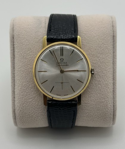Vintage 18k Yellow Gold Omega Seamaster Unisex Automatic Wrist Watch - Picture 2 of 7