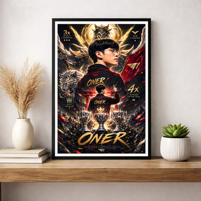 Premium Fan Poster Oner SKT T1 League of Legends - Wanddeko Gamer Esport LoL