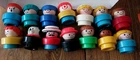 Lot Of 14 Vintage 1990 1991 & 1993 Fisher Price Chunky Little People Figures