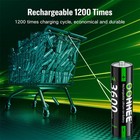 4PCS 3600mWh 1.5V AA Lithium Battery Rechargeable with Thin Charging Storage Box — photo 7