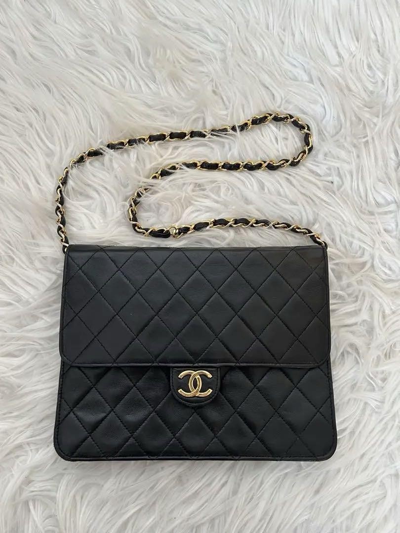 Chanel Quilted Matelasse Shoulder Bag Vintage