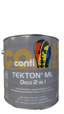 2,5L Conti Tekton 2 in 1  Decklasur  weiß seidenglanz Mittelschicht  6 /L