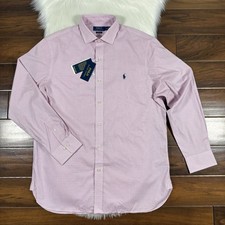 Polo Ralph Lauren Size Large / 16.5 / 34 - 35 Button Up Dress Shirt Pink Plaid