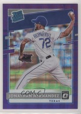 2020 Panini Donruss Optic FOTL Purple Pandora Prizm 7/99 Jonathan Hernandez h3a