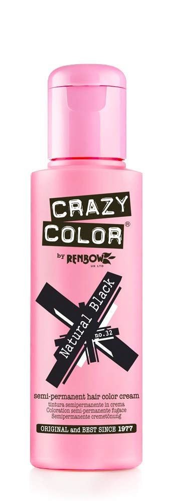 Crazy Color Hair Dye 100ml - Natural Black - Image 2