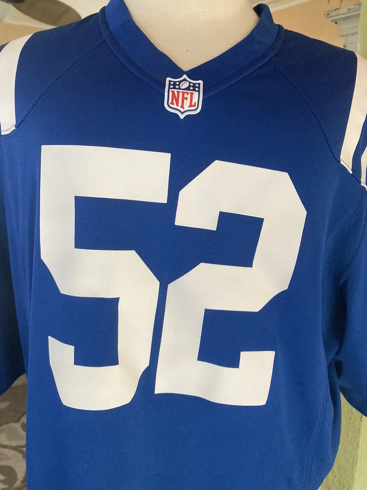 ¡NUEVO SIN ETIQUETAS! Camiseta Nike On Field D’Qwell Jackson Indianapolis Colts talla XL Foto 2 de 4