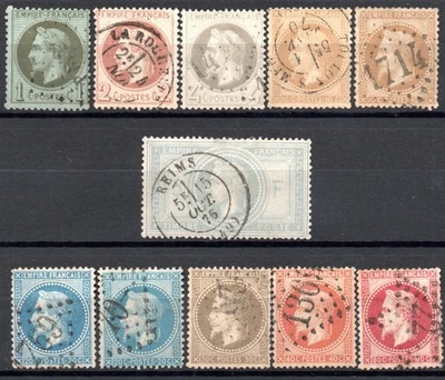TBELLE SERIE NAPOLEON LAURE N° 25 à 33 TB/TTB OBLITERES COTE 1640 € - Photo 1/2
