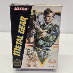 Metal Gear  (Nintendo NES, 1987) Complete Box + Manual + Sleeve (UNTESTED)