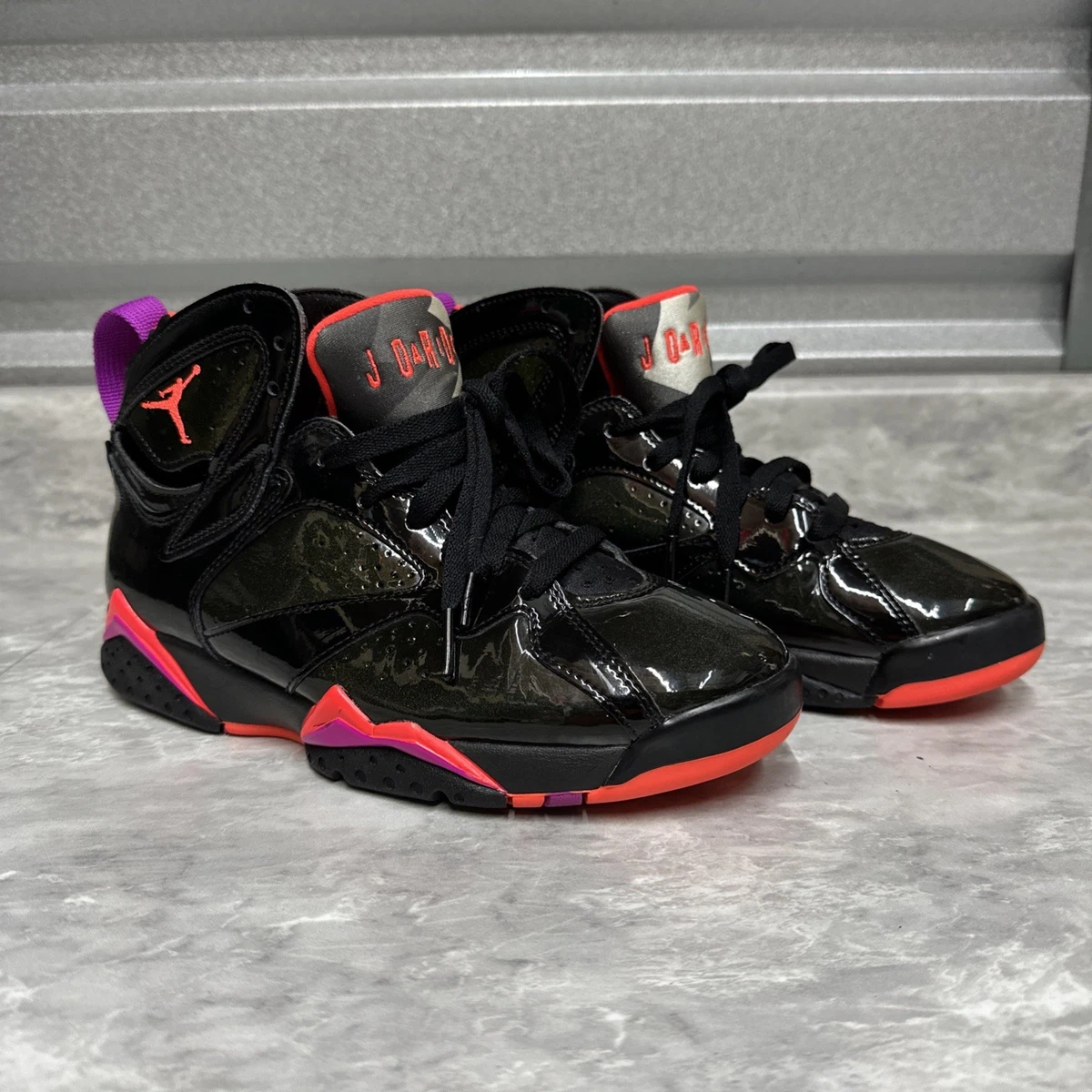 Jordan 7 Retro Black Gloss W for sale | eBay