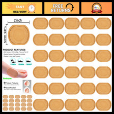 30 Bunion Cushion Pads - Latex-Free Foot Protectors, Strong Adhesive, All-Day Co