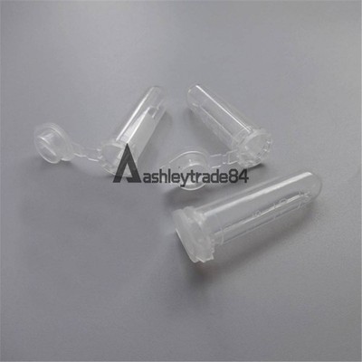 100pcs Micro   Vial Clear Plastic Vials Container Snap 2ml New #qo
