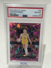 2024 SELECT WNBA CAMERON BRINK PINK ICE #56 RC ROOKIE PSA 10 GEM MT SPARKS