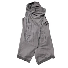 Stella Carakasi Women’s Asymmetrical Zip Vest Size XS Grey