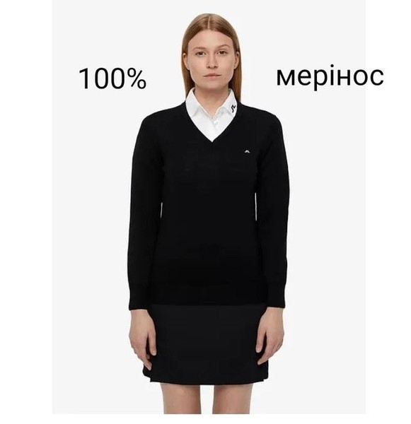 Women J.Lindeberg Sweater Black Cashmere 36 / S /