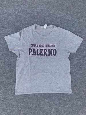Palermo Curva Nord Fan T-Shirt grau JHK Fußball Freizeit Tee