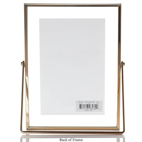 Metal Easel Float Picture Frame 4x6 Gold - 第 6/6 張圖片