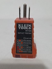 Klein Tools Outlet Tester Model RT105 Works (...