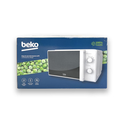 Beko Mikrowelle Solo 20L 700W Auftaufunktion Aufwärmfunktionen 5 Stufen weiß