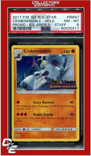 Crabominable graded PSA 8 for sale on eBay