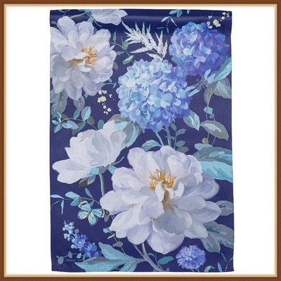 EVERGREEN GARDEN FLAG * SPRING MORNING BLOOMS * SUEDE LINEN REFLECTIONS - NEW