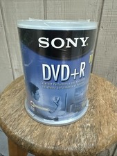 Sony DVD R 4.7GB 120min 1-16X Recordable Blank Video Discs RW DVD R x 100 PACK