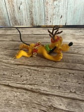Vintage Disney Grolier Pluto Hanging Christmas Tree Decoration Ornament 80s
