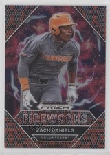 2020 Panini Prizm Draft Picks Fireworks Snakeskin 11/25 Zach Daniels 1e3h