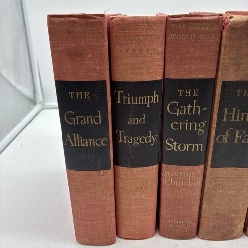 The Second World War Winston Churchill Complete 6 Volume Set 1948-1953, WWII - Foto 2 di 23