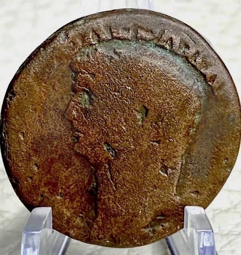 Emperor Claudius I Ancient Roman Coin 41AD-50AD 2000 Years Old As Dupondius