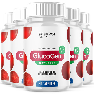 (5 Pack) Glucogen 17 Blood Pills Advanced Support Glucogen 17 Fomula 300 Capsule