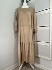 Lucy Sparks Maxi Smock Dress Size 16/18 Cotton Minimalist Relaxed Arty Scandi