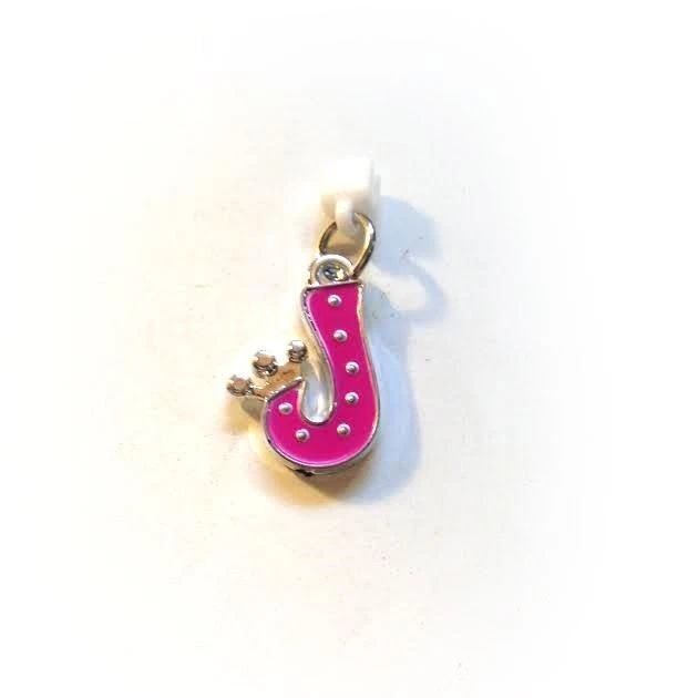 Pop Girl Ear Bud Charm: Letter J