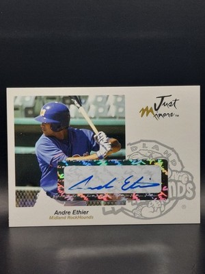 2005 Just Minors Just Auto Andre Ethier Card #18 Auto LA Dodgers - Rockhounds