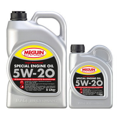 Meguin Special Engine Oil SAE 5W 20 / 5 Liter Kanister + 1 Liter Flasche